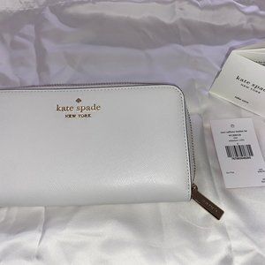White Leather Kate Spade Wallet